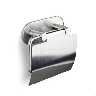 Porte-rouleau de papier toilette brossé argenté Tours