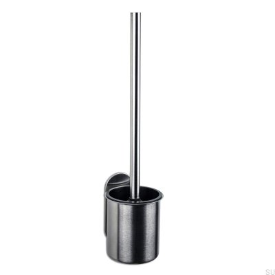 Brosse WC murale Tours Silver Brushed