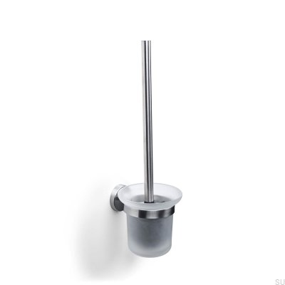 Brosse WC murale Dijon argent brossé