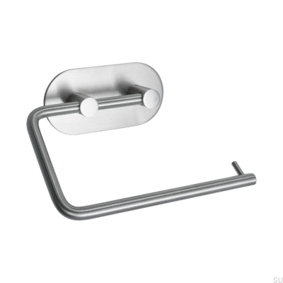 Porte-papier toilette classique Base 100, acier brossé