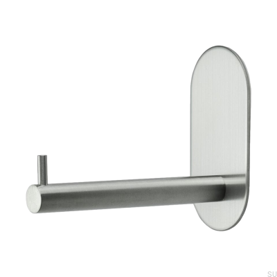 Porte-rouleau papier toilette débordant Base 100 acier brossé
