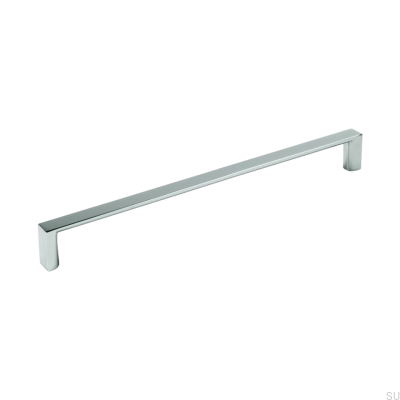 Poignée de meuble allongée 735224 Chrome poli
