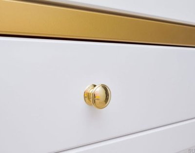 Bouton de meuble 24466 (30) Laiton poli