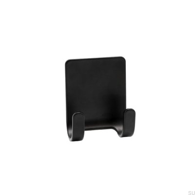 Base porte-rasoir Acier noir mat