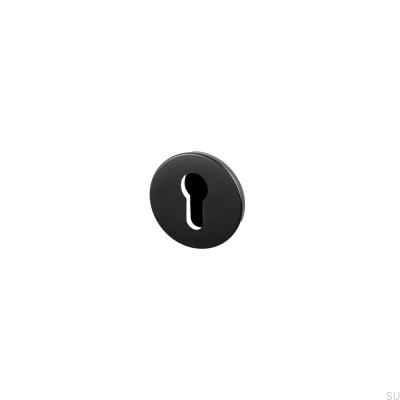 Panneau cylindrique Euro 35 mm en acier noir, norme britannique