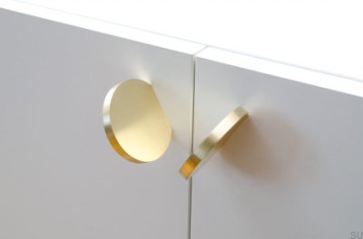 Bouton de meuble Globe 50 Laiton, Brossé Non Peint