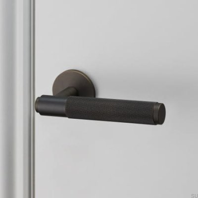Poignée de porte Cross 30 en laiton bronze brûlé