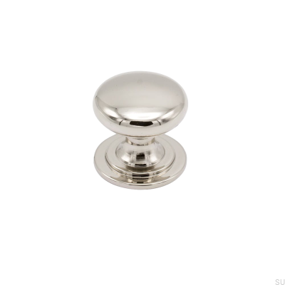 Bouton de meuble Mynta Silver nickel poli