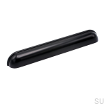 Uchwyt meblowy muszlowy Saluto  160 Czarny metalowy