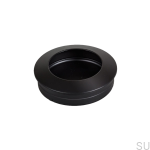 Uchwyt meblowy wpuszczany Hollow 40 Czarny metalowy