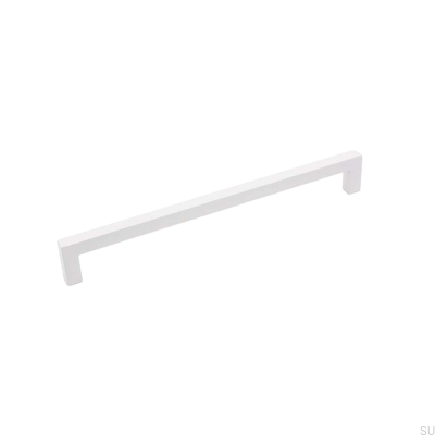 Poignée de meuble oblongue 0143 192 Blanc mat