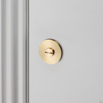 Serrure à bouton en croix 27 mm en laiton, standard scandinave