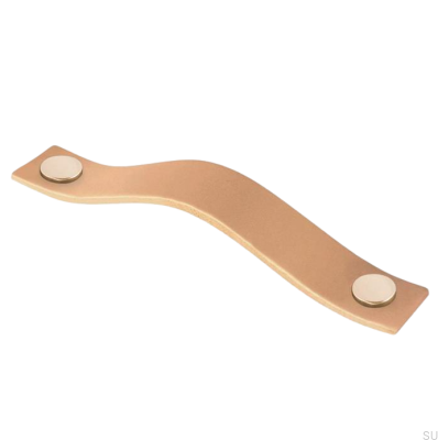 Poignée de meuble oblongue 0156L Cuir doré