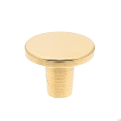 Bouton de meuble Rivet (25) Laiton poli et laqué