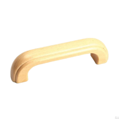 Poignée de meuble allongée 1023 96 Bouleau en bois