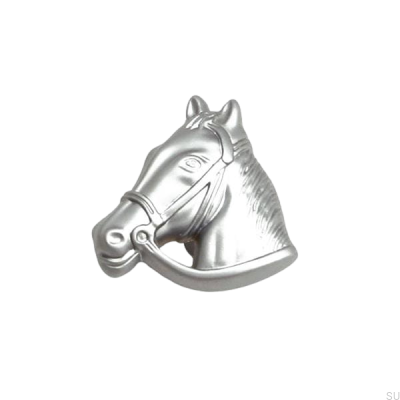 Bouton de meuble Hästhuvud Chrome brossé