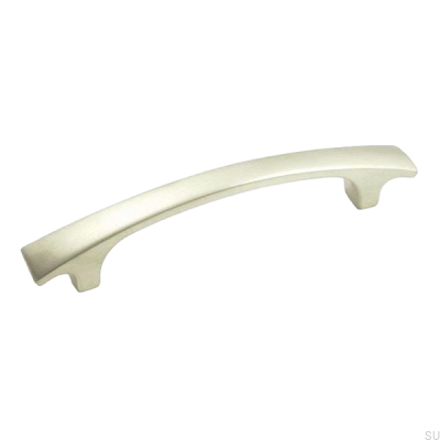 Poignée de meuble longue 1301 128 Nickel brossé