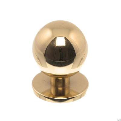 Bouton de meuble 1349 25 or poli, laqué