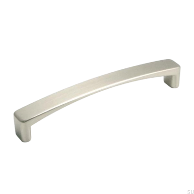 Poignée de meuble longue 1666 224 Nickel brossé