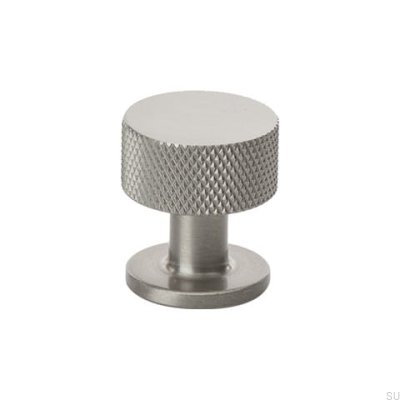Bouton de Meuble Crest 26 Métal Argenté (Aspect Inox)