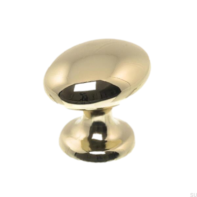 Bouton de meuble 4010 or poli, laqué