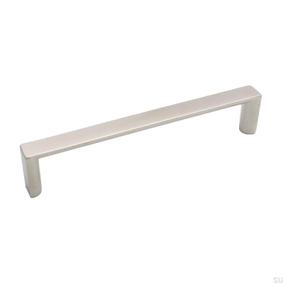 Poignée de meuble longue 4019 128 Nickel brossé
