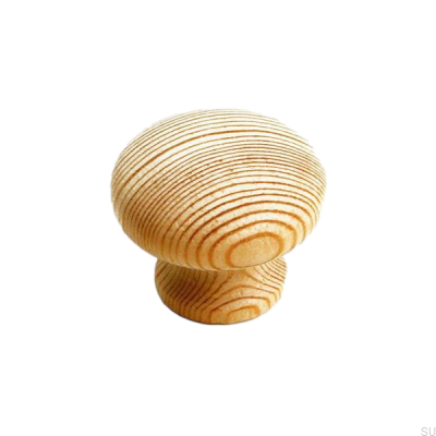 Bouton de meuble 4460 30 en bois de pin non verni