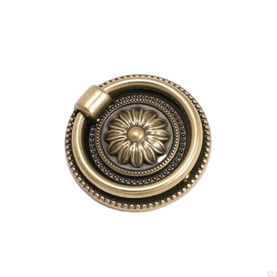 Poignée de meuble ronde 5249 46 Bronze antique