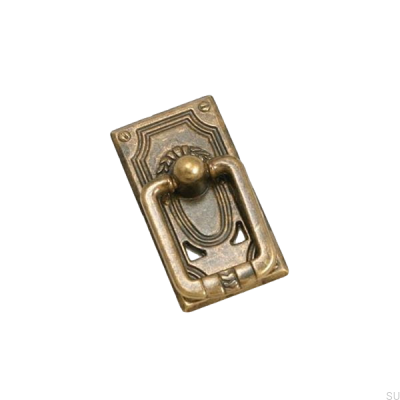Poignée de meuble allongée 5258 Bronze antique
