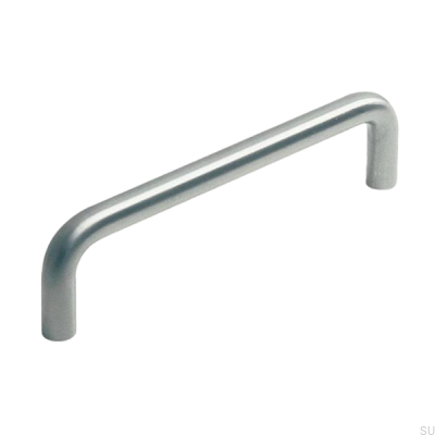 Poignée de meuble allongée 6050128 Argent brossé