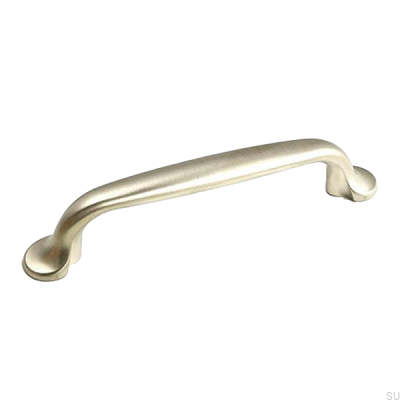 Poignée de meuble allongée 7032 128 Nickel brossé