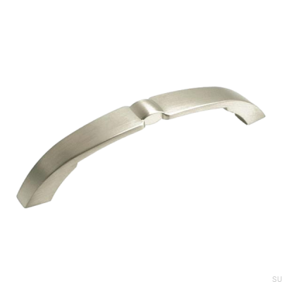 Poignée de meuble allongée 7252 128 Nickel brossé