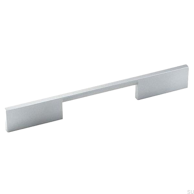 Poignée de meuble allongée 7571 128 Chrome brossé