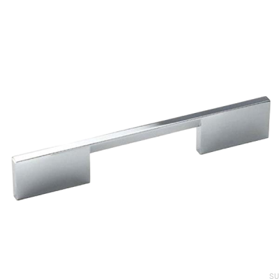 Poignée de meuble allongée 7571 192 Chrome poli