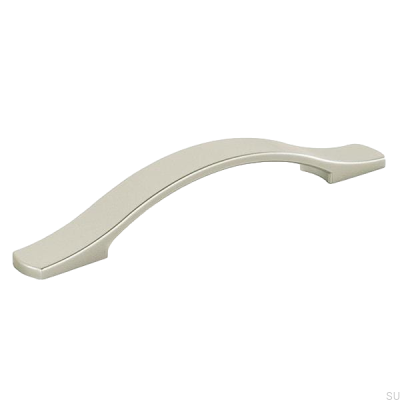 Poignée de meuble oblong 8014 Synthétique argent