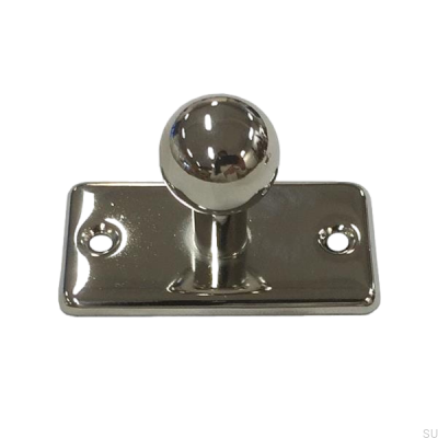 Bouton de meuble avec base 5320 Nickel poli