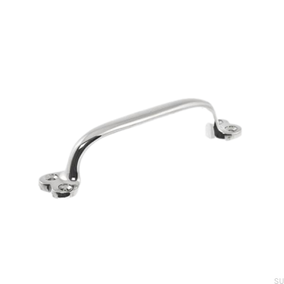 Poignée de meuble allongée 5835 Nickel poli