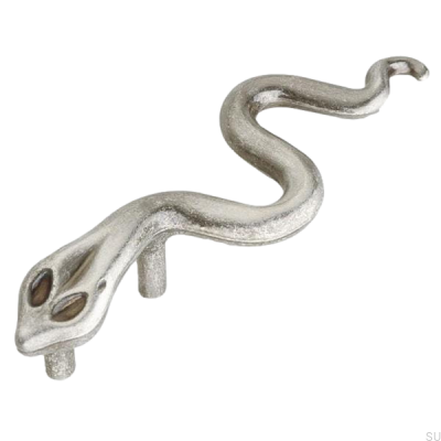 Poignée de meuble oblong Orm Snake Noir antique
