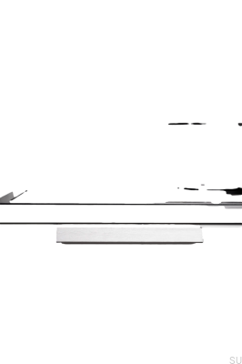 Poignée de meuble Bench 160 en aluminium brossé