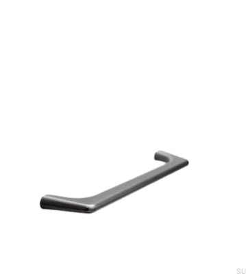 Poignée de meuble allongée Vista 160 Métal Anthracite Brossé