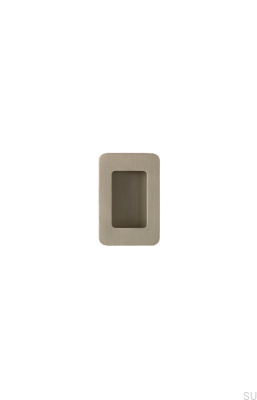 Poignée de meuble encastrée Low ST 64 Nickel brossé