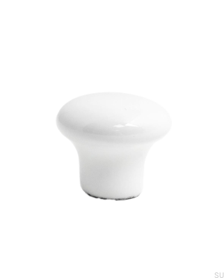 Bouton de meuble Marcus 25 Porcelaine blanc (2 pièces)