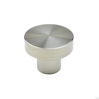 Bouton de meuble Marbelo 01, acier brossé