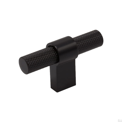 Bouton de meuble T-Bar Helix Métal Noir