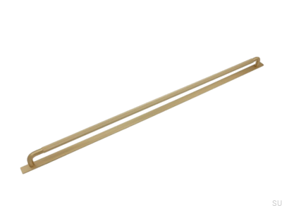 Poignée de meuble allongée avec rondelle Helix 608 Gold Brushed