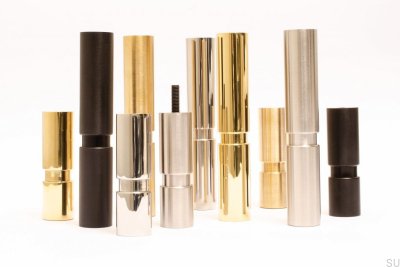 Cylinder 100 Pied de meuble Aluminium Noir