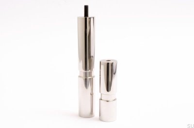 Cylindre 170 Pied de meuble Aluminium Noir