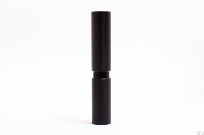 Cylindre 170 Pied de meuble Aluminium Noir