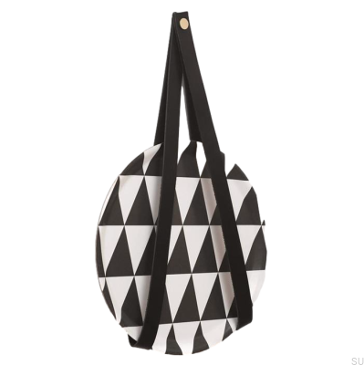 Support mural 0150L Cuir Noir avec Or