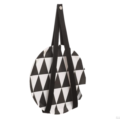 Support mural 0150L Cuir Noir avec Argent